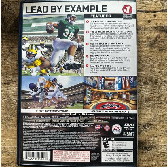 EA Sports NCAA 08 Football for Playstation 2 PS2 Complete In Box - Picture 2 of 4